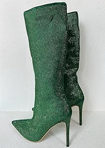 Amazon.com | Frankie Hsu Ladies Sexy Stiletto Knee High